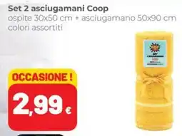 Coop Superstore Set 2 asciugamani Coop offerta