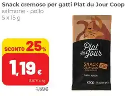 Coop Superstore Snack cremoso per gatti Plat du Jour Coop offerta
