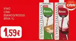Crai Vino crai bianco/rosso brik offerta