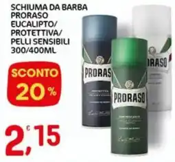 Crai Schiuma da barba proraso eucalipto/ protettiva/ pelli sensibili offerta