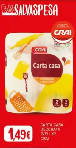 Crai Carta casa decorata zveli x2 CRAI offerta