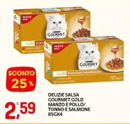 Crai Delizie salsa gourmet gold manzo e pollo/ tonno e salmone offerta