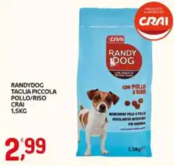 Crai Randydog taglia piccola pollo/riso CRAI offerta
