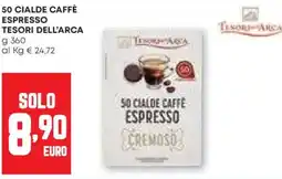 Pam 50 cialde caffè espresso TESORI DELL'ARCA offerta