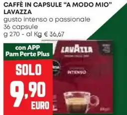 Pam Caffè in capsule "a modo mio" LAVAZZA offerta