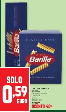 Pam Pasta di semola BARILLA offerta
