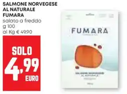 Pam Salmone norvegese al naturale FUMARA offerta