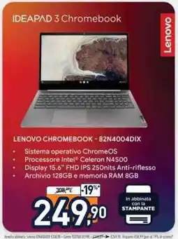 Unieuro Lenovo Chromebook - 82N4004DIX offerta