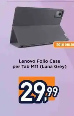 Unieuro Lenovo Folio Case per Tab M11 (Luna Grey) offerta