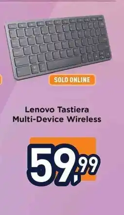 Unieuro Lenovo Tastiera Multi-Device Wireless offerta