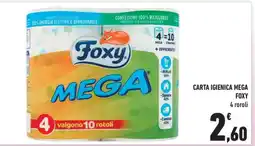 Conad CARTA IGIENICA MEGA FOXY offerta