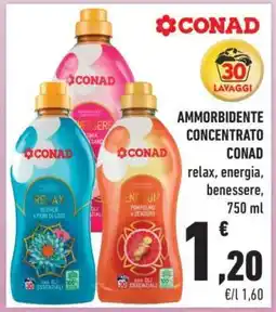 Conad Ammorbidente concentrato CONAD offerta