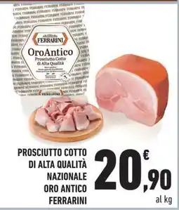 Conad Prosciutto Cotto Oro Antico Ferrarini offerta