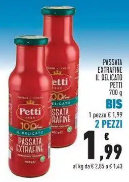 Conad Passata Extrafine Il Delicato Petti offerta