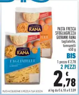 Conad PASTA FRESCA SFOGLIAGREZZA GIOVANNI RANA offerta