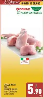 Conad Coniglio Intero offerta
