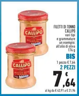 Conad Filetti di Tonno Callipo offerta