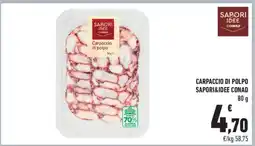Conad CARPACCIO DI POLPO SAPORI&IDEE CONAD offerta