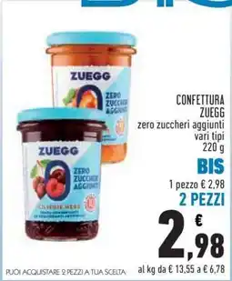 Conad Confettura ZUEGG offerta