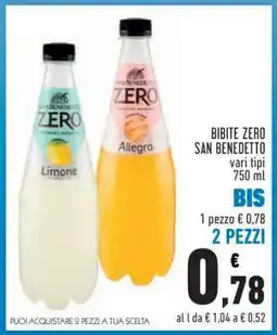 Conad BIBITE ZERO SAN BENEDETTO offerta