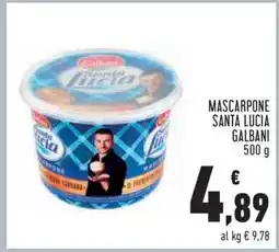 Conad Mascarpone Santa Lucia Galbani offerta