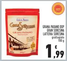 Conad GRANA PADANO DOP GRAN SORESINA LATTERIA SORESINA offerta