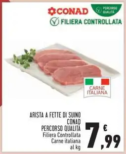 Conad ARISTA A FETTE DI SUINO offerta
