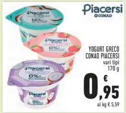 Conad Yogurt Greco Conad Piacersi offerta