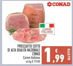 Conad Prosciutto Cotto di Alta Qualità Nazionale Conad offerta