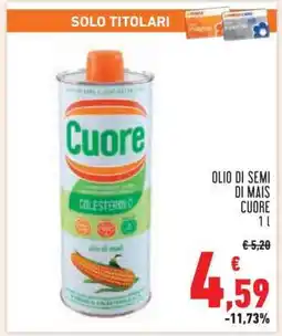 Conad Olio di Semi di Mais Cuore offerta
