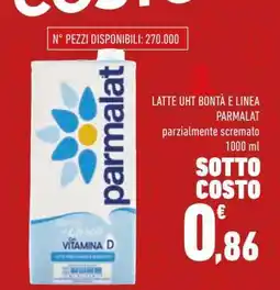 Conad LATTE UHT BONTÀ E LINEA PARMALAT offerta