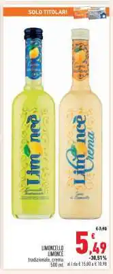 Conad LIMONCELLO LIMONCÈ offerta
