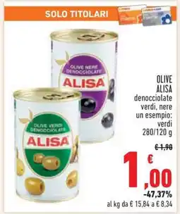 Conad OLIVE ALISA denocciolate verdi, nere offerta