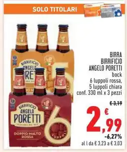 Conad BIRRA BIRRIFICIO ANGELO PORETTI offerta