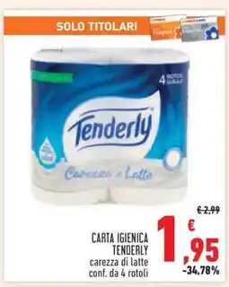 Conad CARTA IGIENICA TENDERLY offerta