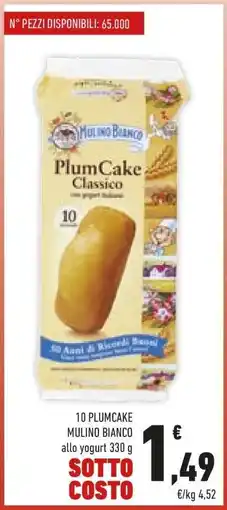 Conad 10 Plumcake Mulino Bianco offerta