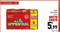 Conad CARNE SIMMENTHAL offerta