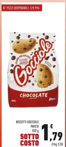 Conad Biscotti Gocciole Pavesi offerta