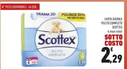 Conad Carta Igienica Pulito Completo Scottex offerta