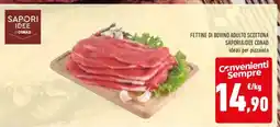 Conad Fettine di bovino adulto scottona offerta