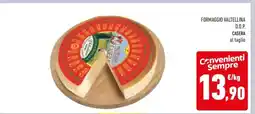 Conad FORMAGGIO VALTELLINA D.O.P. CASERA al taglio offerta