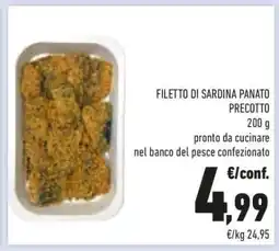 Conad FILETTO DI SARDINA PANATO PRECOTTO offerta