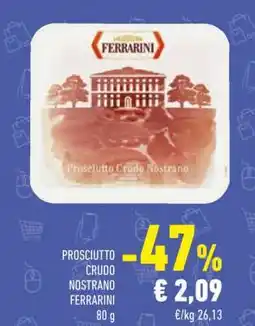Conad PROSCIUTTO CRUDO NOSTRANO FERRARINI offerta