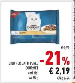 Conad CIBO PER GATTI PERLE GOURMET offerta