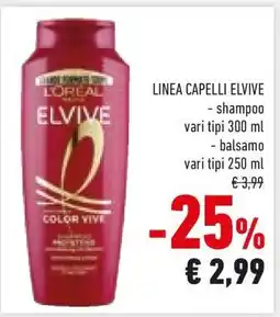 Conad LINEA CAPELLI ELVIVE offerta