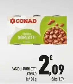 Conad FAGIOLI BORLOTTI CONAD offerta