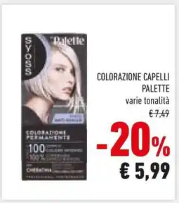 Conad COLORAZIONE CAPELLI PALETTE offerta