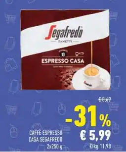 Conad CAFFÈ ESPRESSO CASA SEGAFREDO offerta