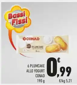 Conad 6 PLUMCAKE ALLO YOGURT CONAD offerta