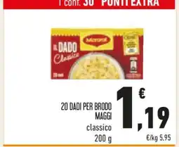 Conad 20 DADI PER BRODO MAGGI offerta